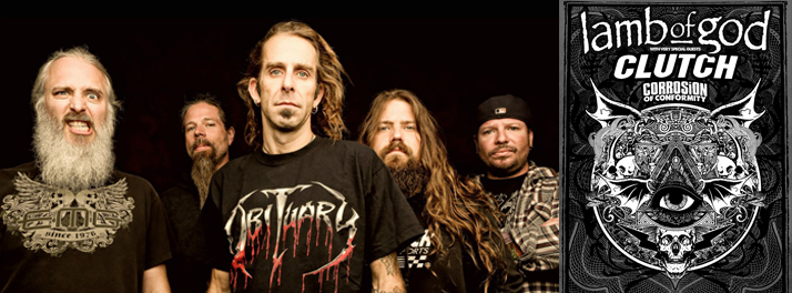 Lamb Of God, Clutch, & Corrosion of Conformity