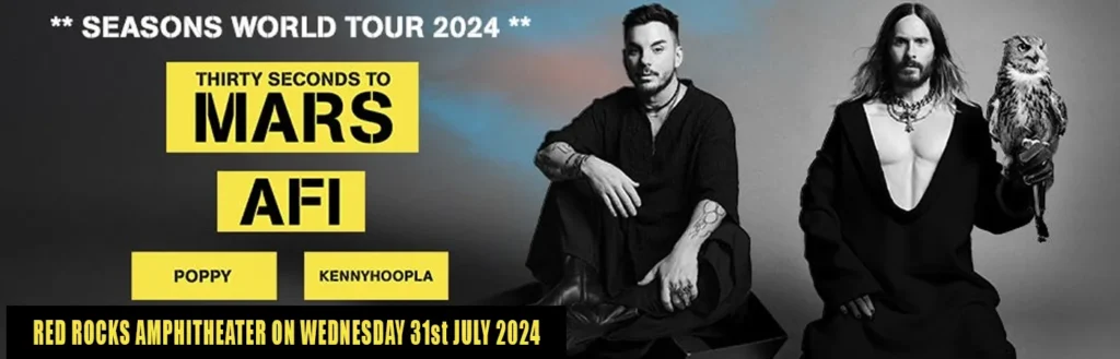 Thirty Seconds to Mars & AFI at Red Rocks Amphitheatre
