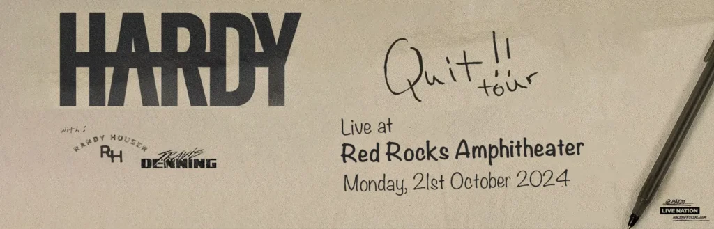 Hardy at Red Rocks Amphitheatre