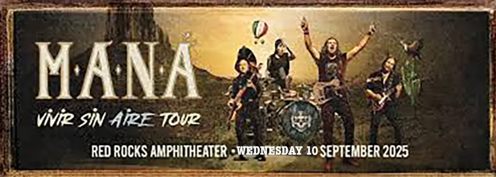 Mana Tickets | 10 September 2025 | Red Rocks Amphitheatre