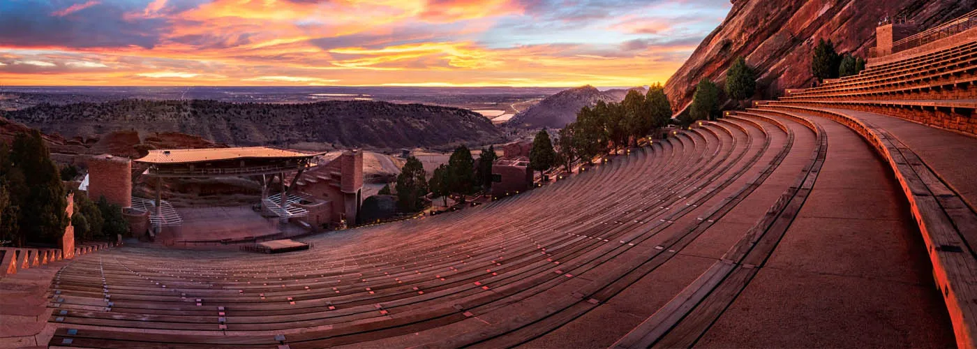 red rocks sunset