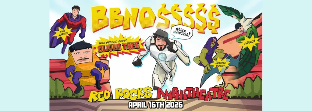 bbno$ & Oliver Tree at Red Rocks Amphitheatre