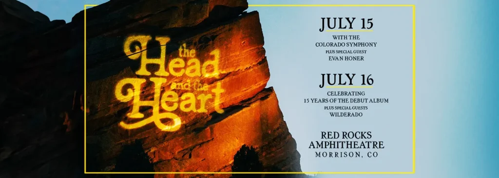 The Head and The Heart & The Colorado Symphony at Red Rocks Amphitheatre