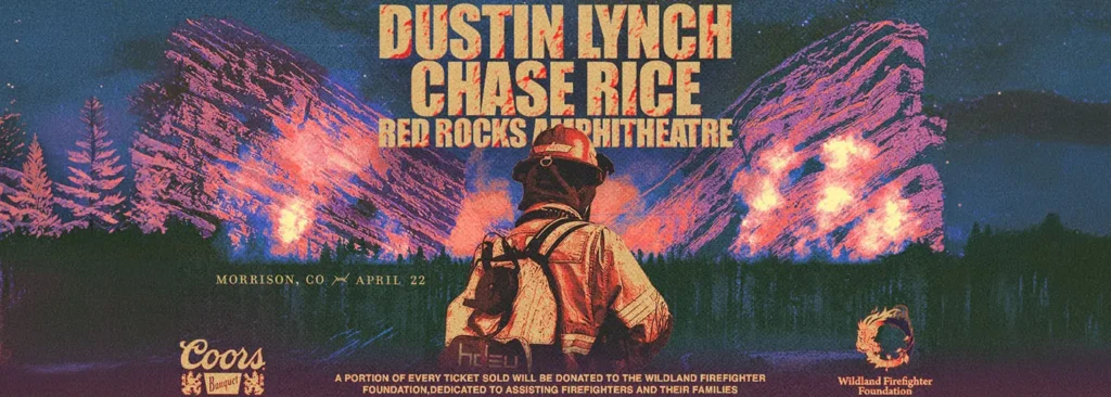 Dustin Lynch & Chase Rice at Red Rocks Amphitheatre